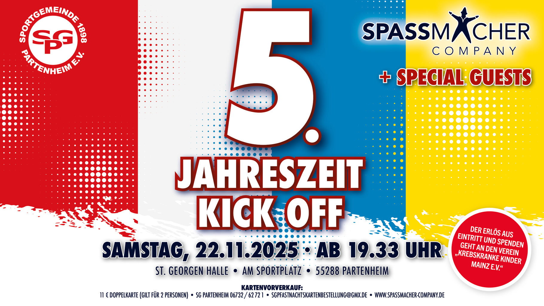 5. Jahreszeit Kick off Werbung
