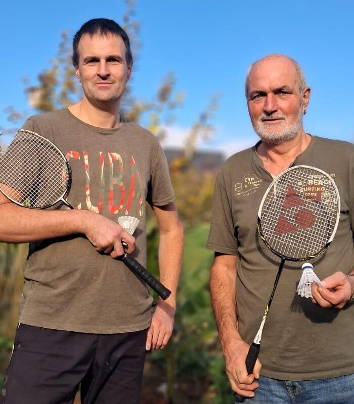 Übungsleiter Patrick und Willi Spengt